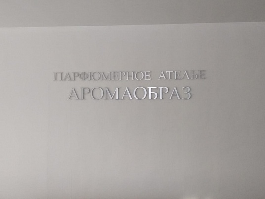 Интерьерная  вывеска (Буквы плоские)