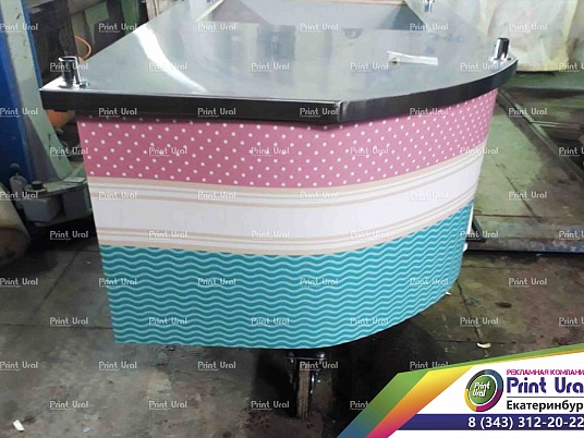 Наклейки на тележку по продаже мороженого