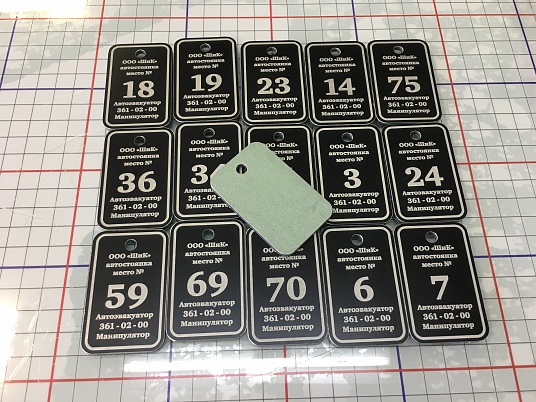 Изготовление бирок